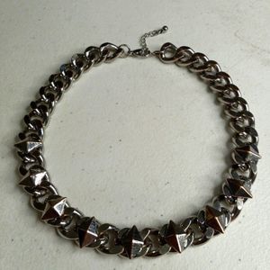 Zoe and Morgan Women's Silver Plated Octechedron (Dice) Necklace.